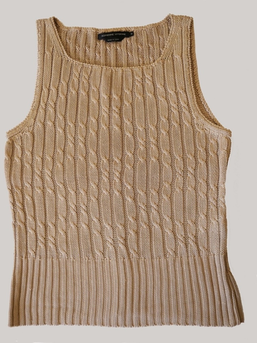 Adrienne Vittadini silk knit sleeveless top